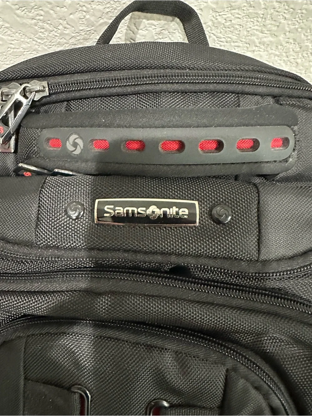 Samsonite Black and Red Travel Backpack